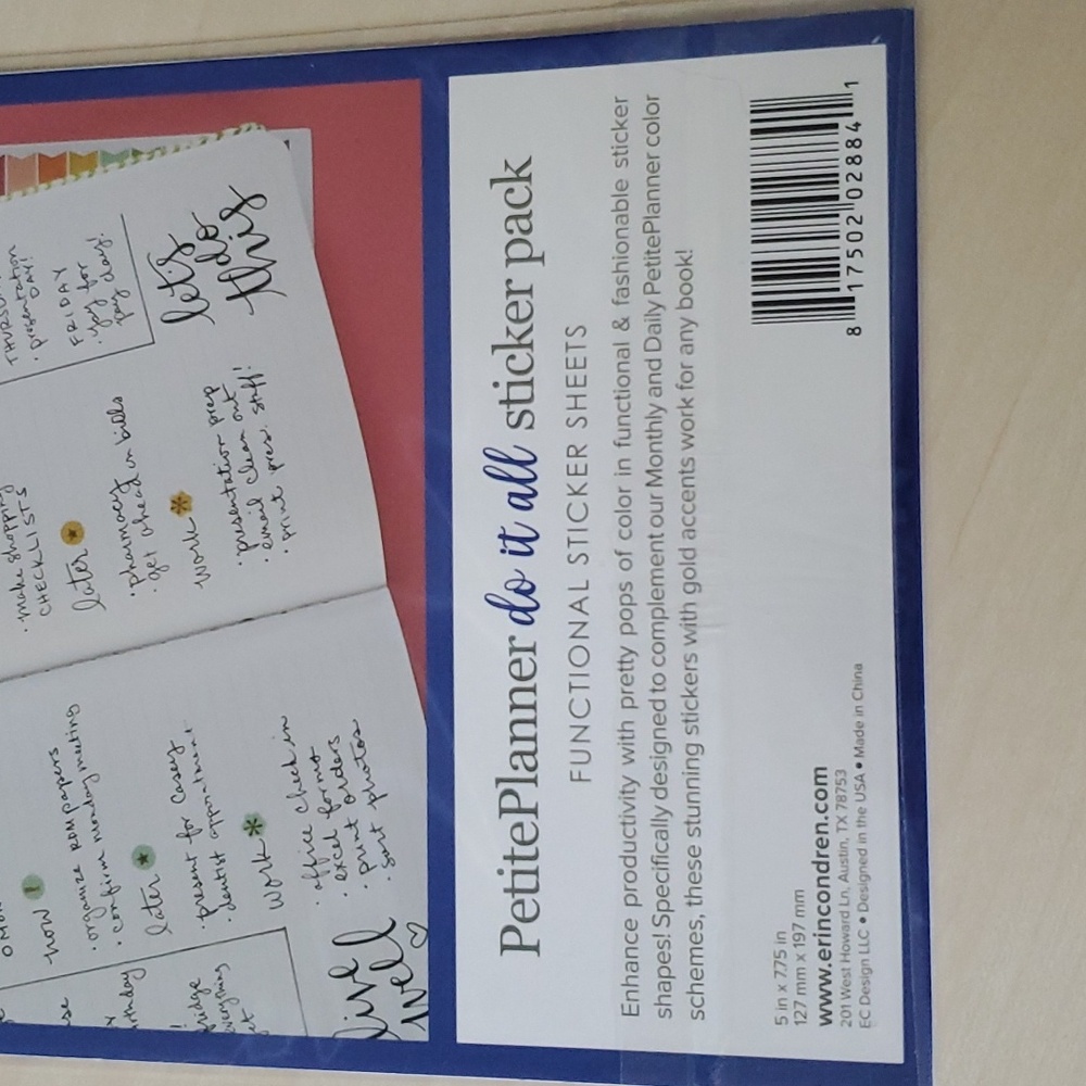 Office Accessories Planner Stickers and Paper Clips by Erin Condren NEW - Picture 7 of 7